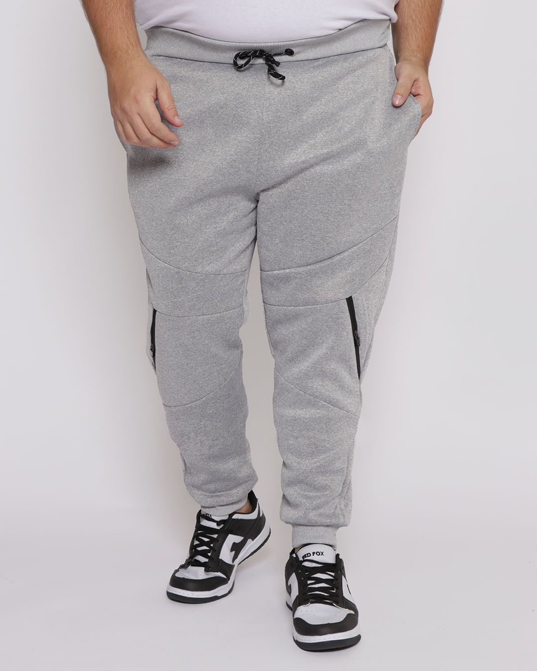 Calca-Plus-Siza-Masculina-Jogger-Com-Bolso-Helanca-Cinza