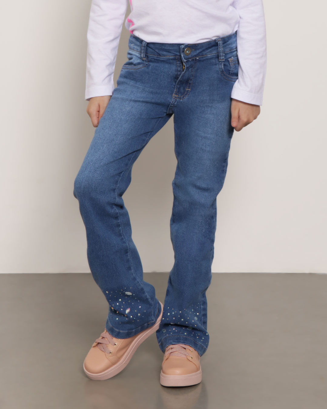 Calca-Jeans-Infantil-Flare-Com-Cintura-Regulavel-Azul