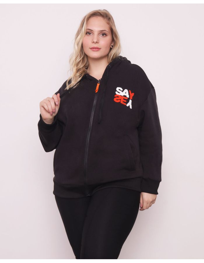 Casaco-Moletom-Feminino-Plus-Size-Preto