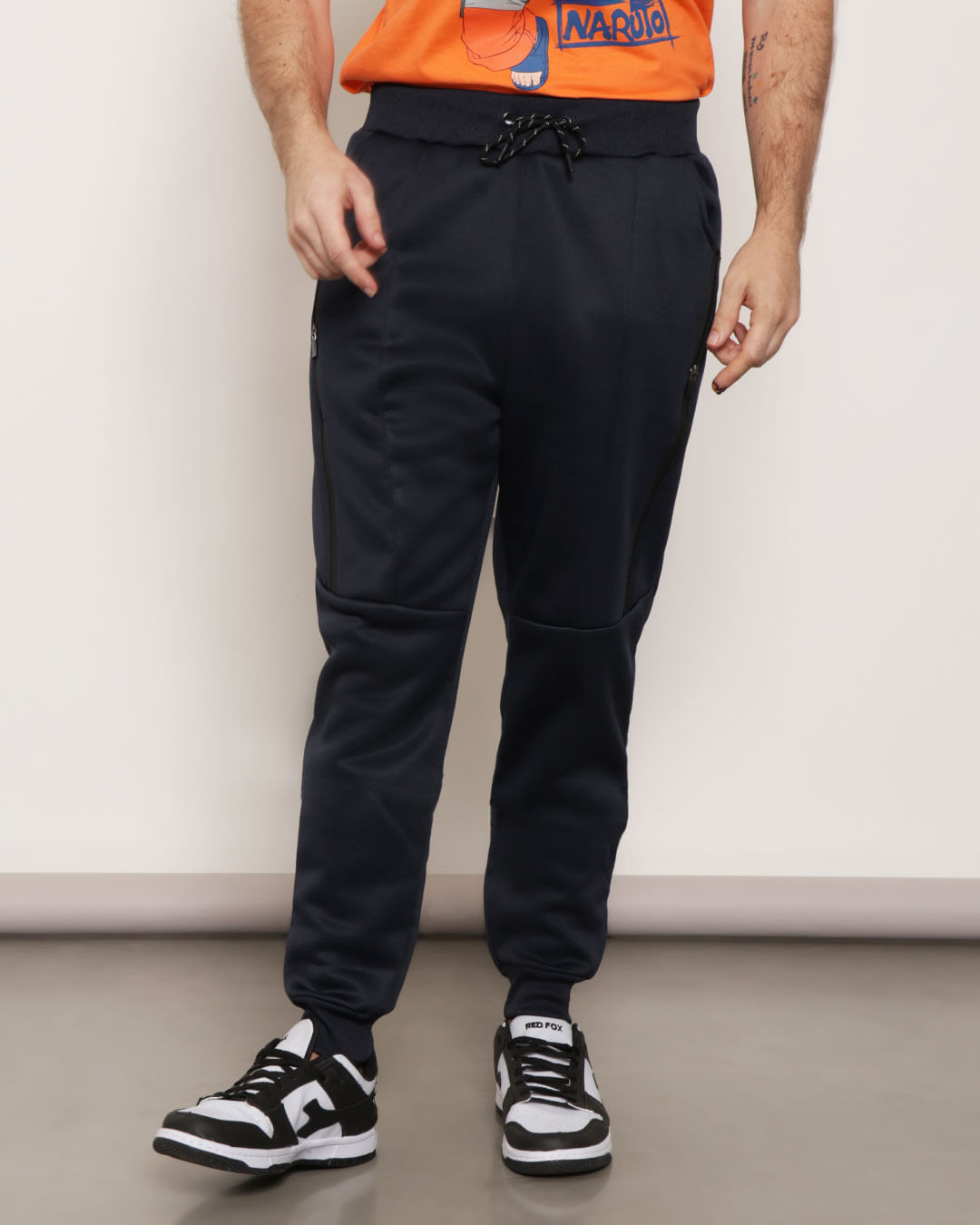 Calca-Helanca-Masculina-Jogger-Com-Ziper-Marinho