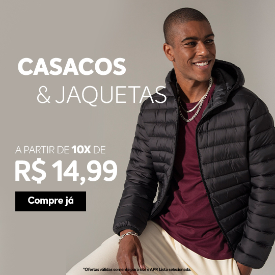 Masculino - Casacos e Jaquetas