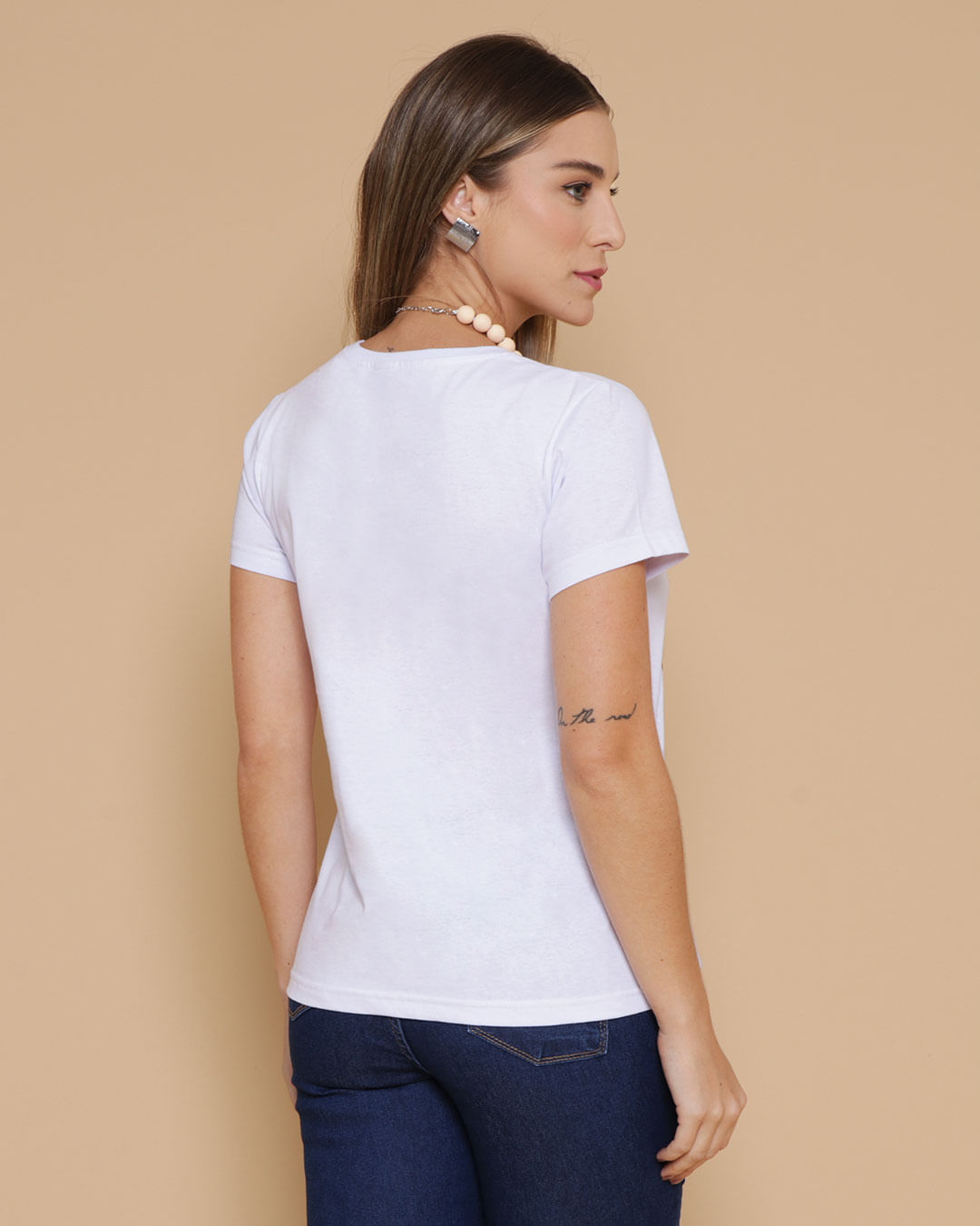 Camiseta-Feminina-Pequena-Sereia-Disney-Branca