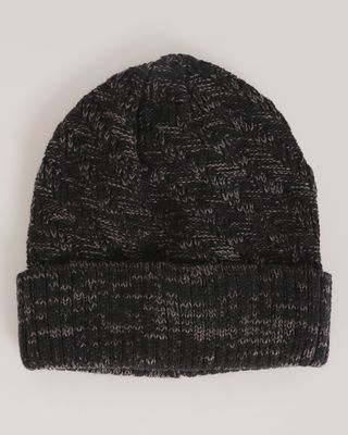 Gorro-Masculino-De-Trico-Mesclado-Cinza-