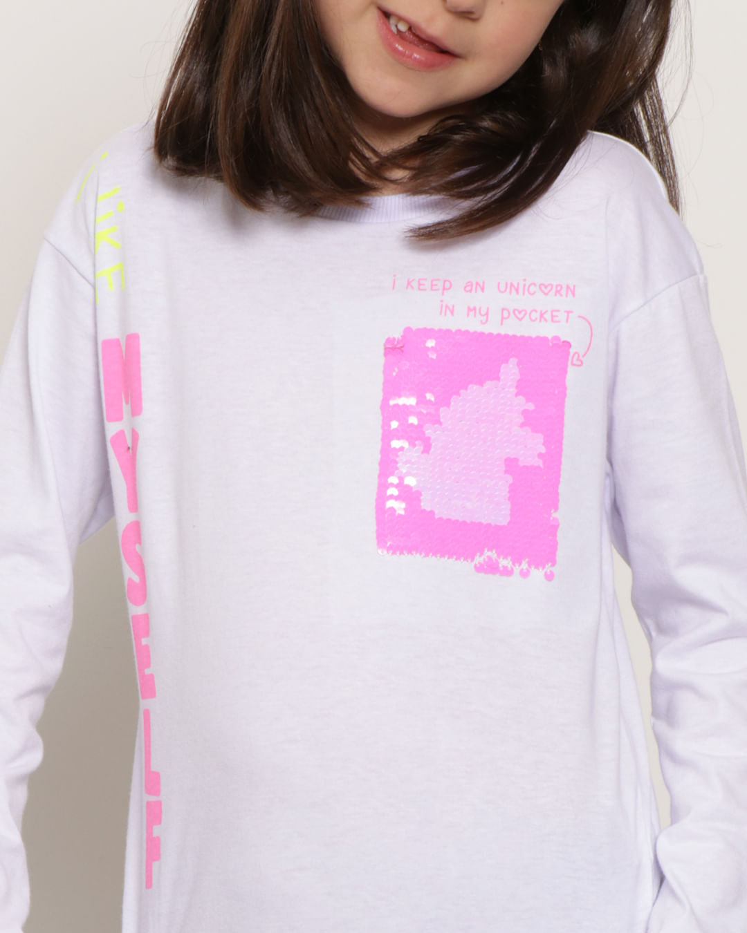 ​Blusa-Infantil-Paete-Reversivel-Branca