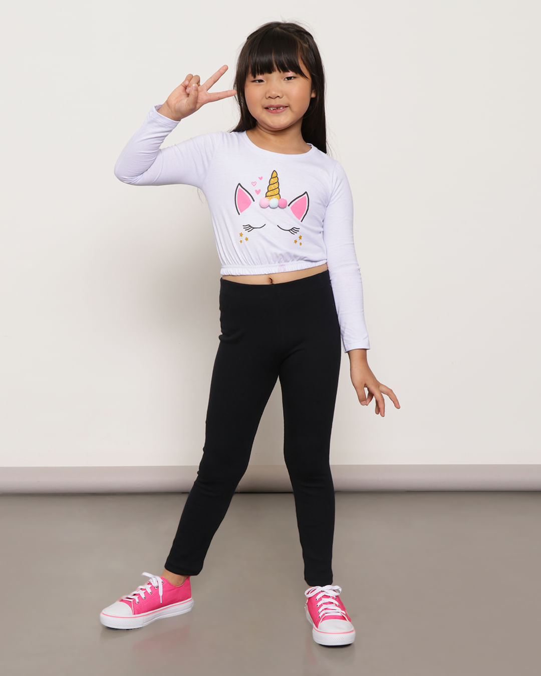 Blusa-Infantil-Com-Estampa-Uniconio-Manga-Longa-Branca