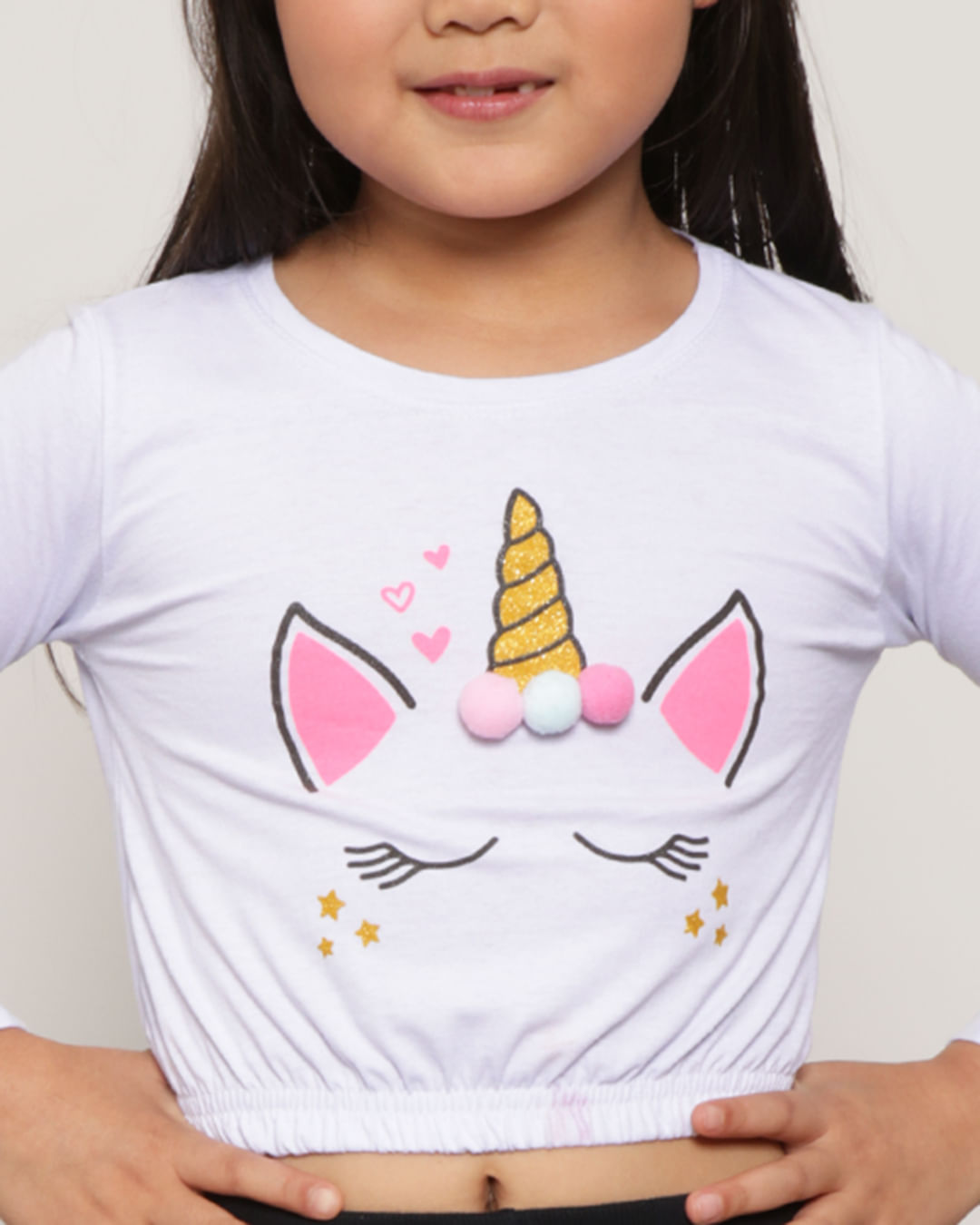 Blusa-Infantil-Com-Estampa-Uniconio-Manga-Longa-Branca