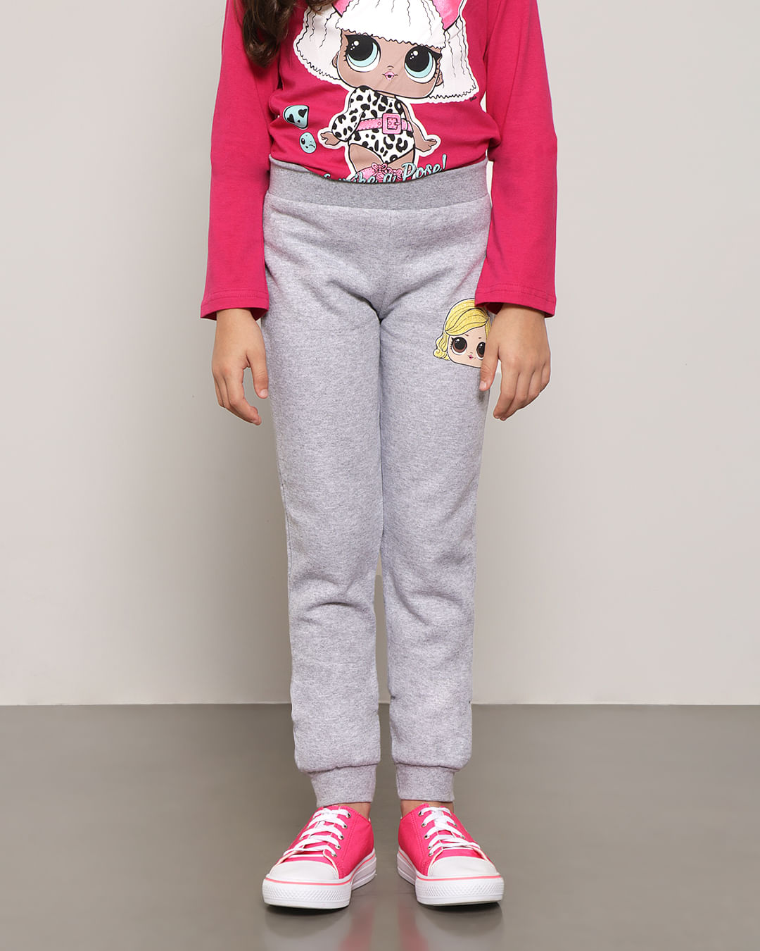 Calca-Moletom-Infantil-Jogger-LOL-Cinza