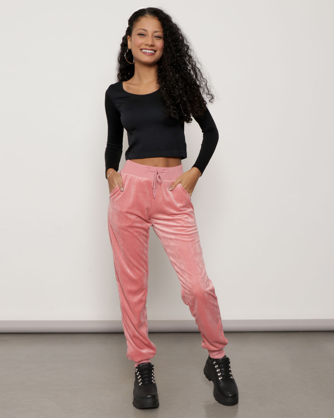 Calca-Feminina-Jogger-Plush-Rosa