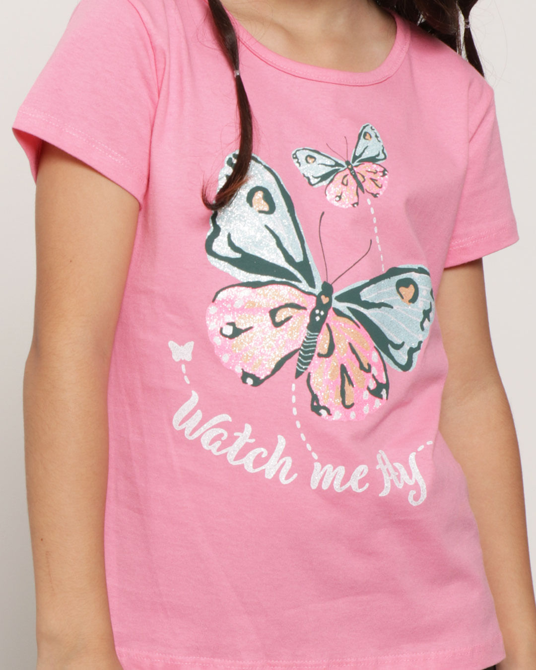 Blusa-Infantil-Com-Estampa-Manga-Curta-Rosa