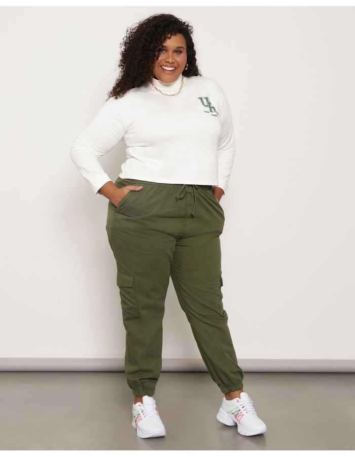 Calca-Sarja-Plus-Size-Feminina-Jogger-Verde