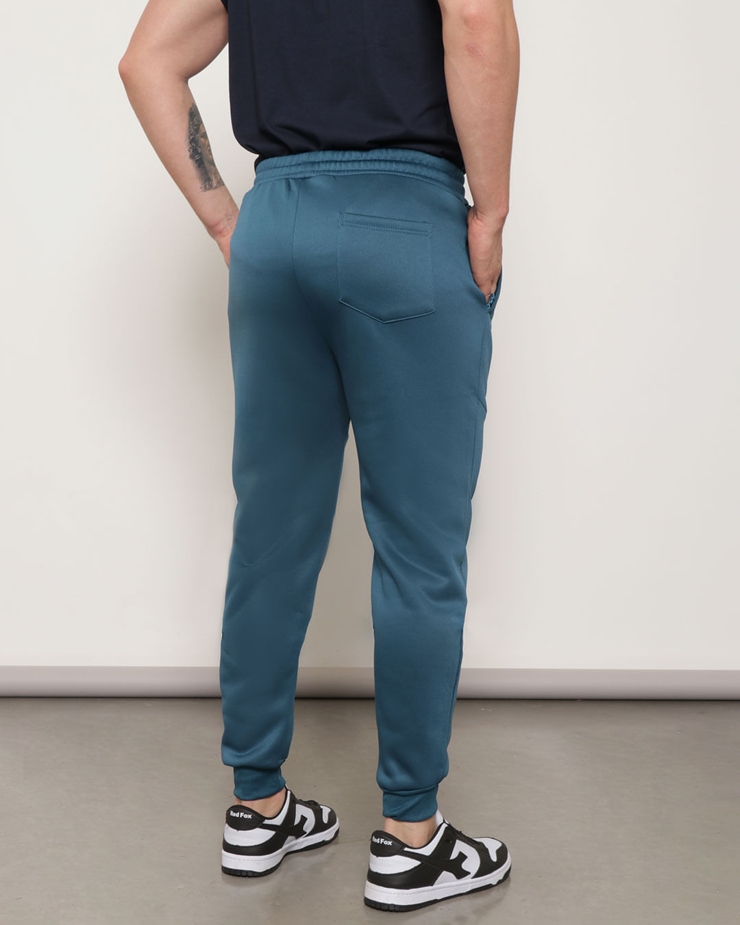 Calca-Masculina-Com-Bolso-Helanca-Jogger-Azul