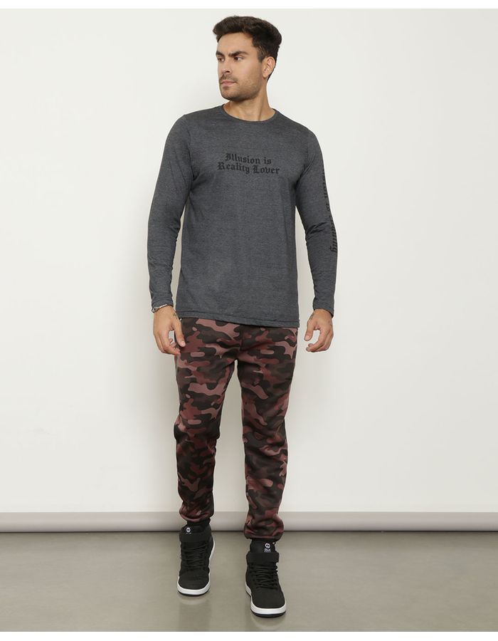 Calca-Masculina-Helanca-Jogger-Camuflada-Marrom