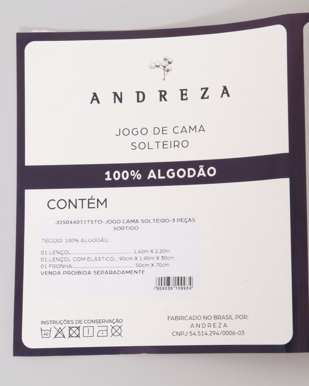 Jogo-de-Cama-Solteiro-Floral-3-Pecas-100--Algodao-Andreza-Branco