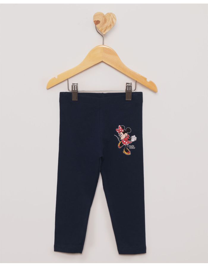 Calca-Legging-Bebe-Estampa-Minnie-Disney-Marinho