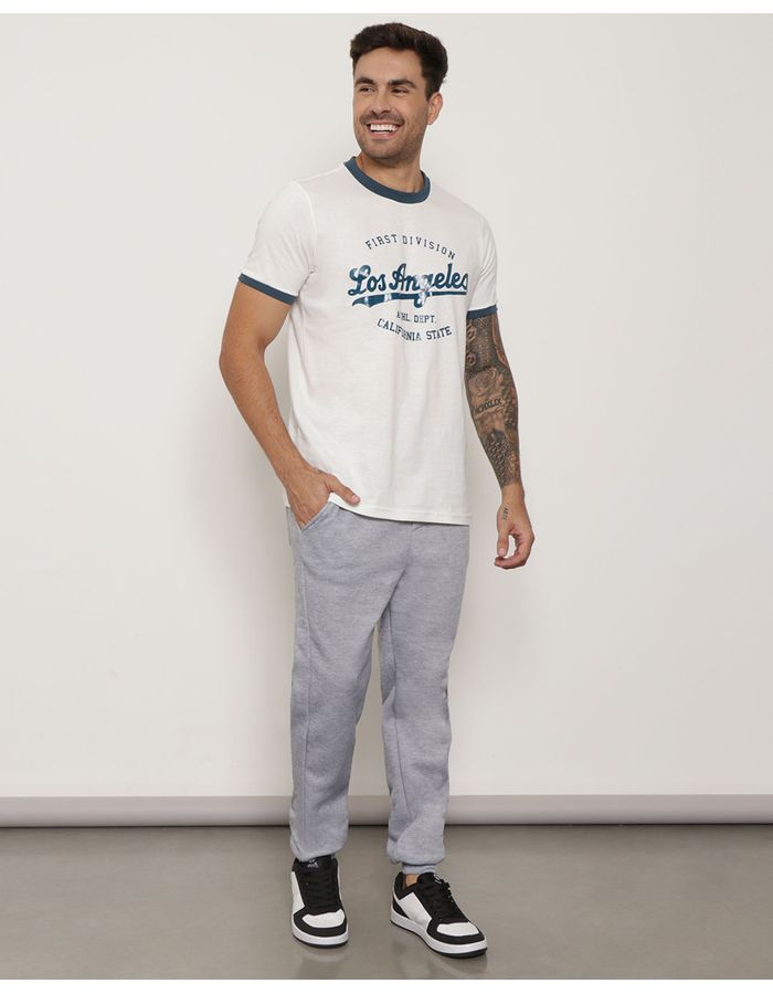 Calca-Moletom-Masculina-Jogger-Estampa-Na-Barra-Cinza