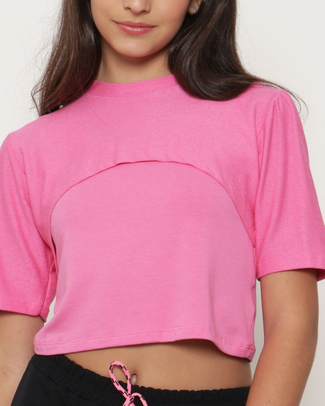 Blusa-Juvenil-Cropped-com-Sobreposicao-Rosa-