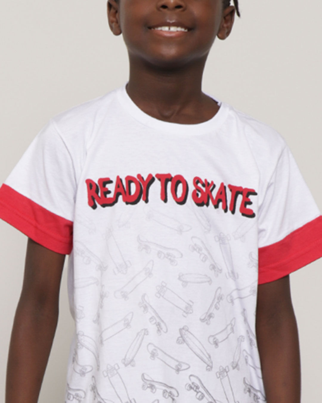 Camiseta-Infantil-Com-Estampa-Skate-Branca