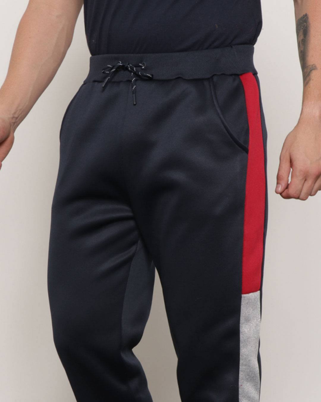 Calca-Masculina-Helanca-Jogger-Com-Recorte-Marinho