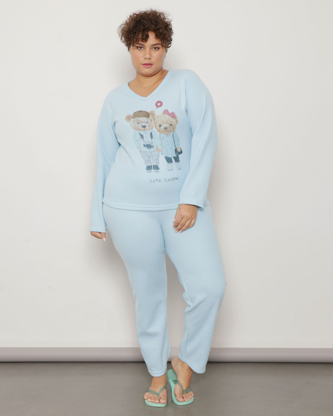 Pijama-Plus-Size-Feminino-Manga-Longa-Soft-Azul-Claro