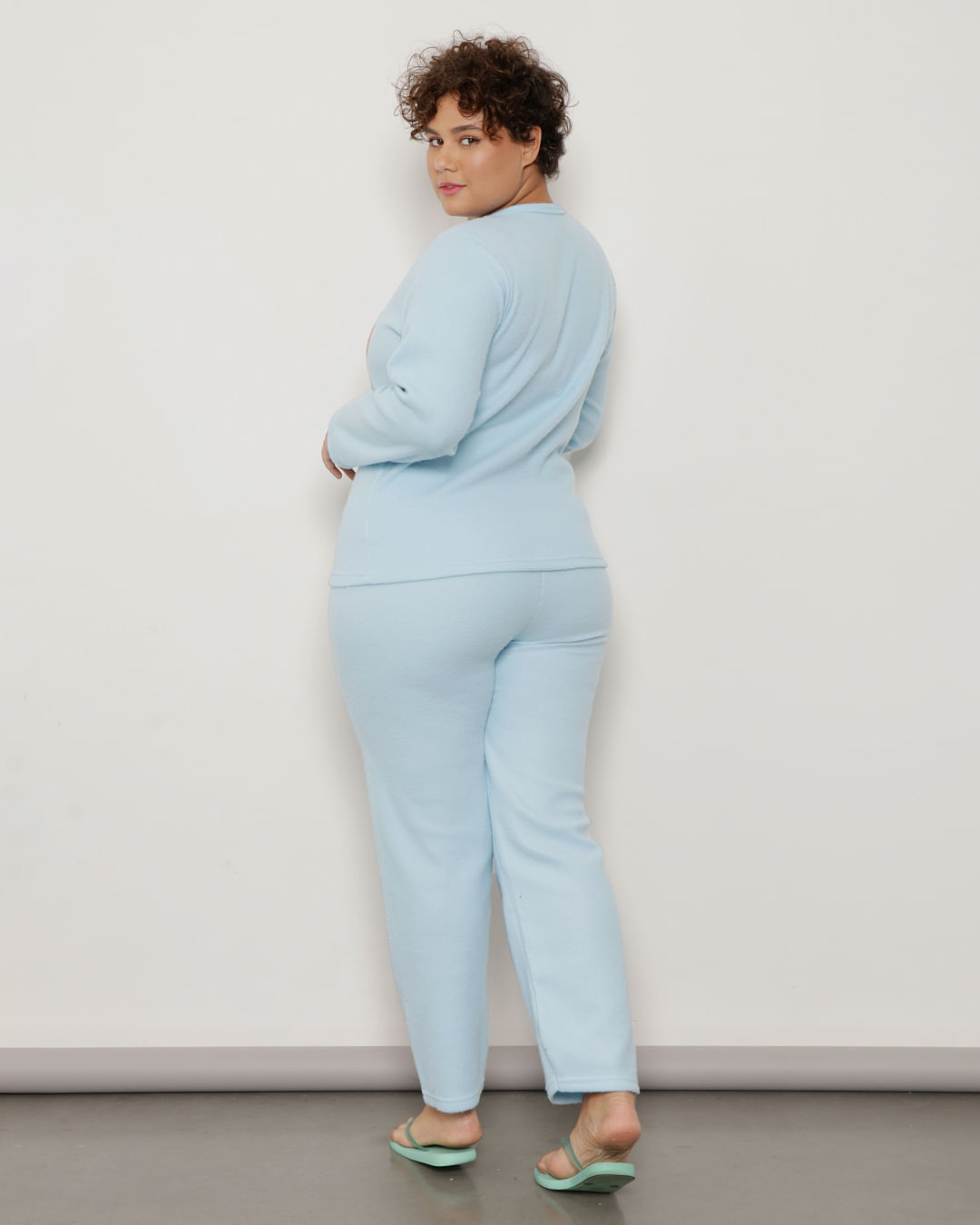 Pijama-Plus-Size-Feminino-Manga-Longa-Soft-Azul-Claro