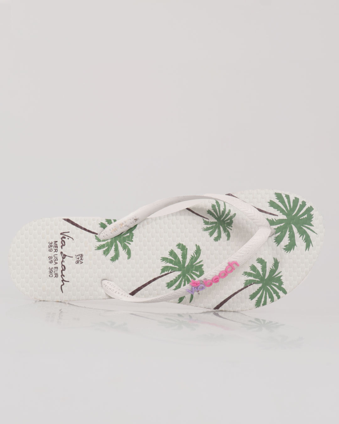 Chinelo-Feminino-Estampa-Coqueiro-Branco-