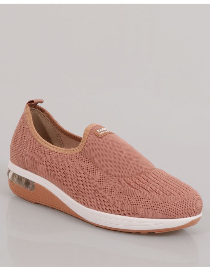 Tenis-Feminino-Modare-Ultraconforto-Slip-On-Knit-Rose