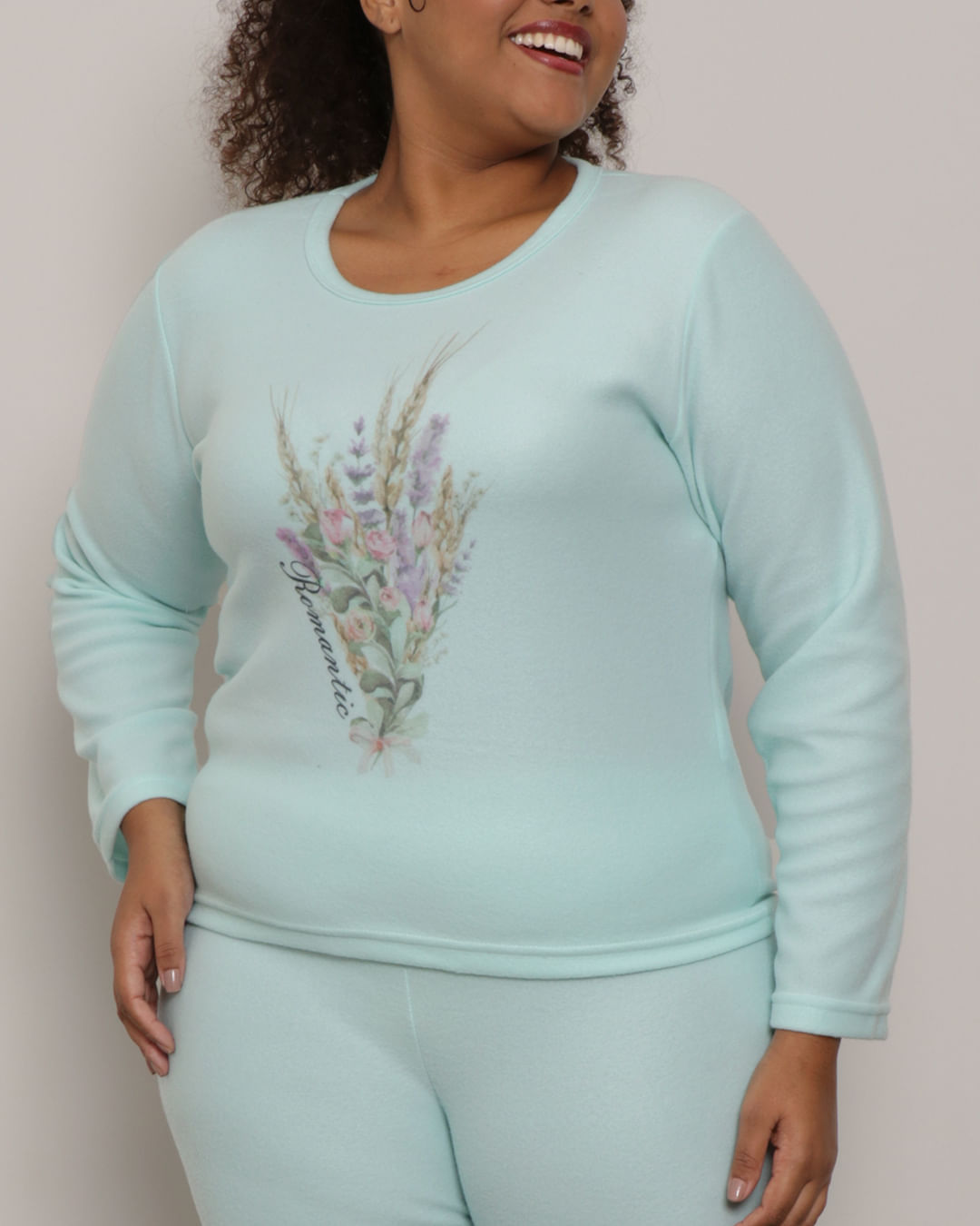 Pijama-Plus-Size-Feminino-Longo-Soft-Estampado-Verde