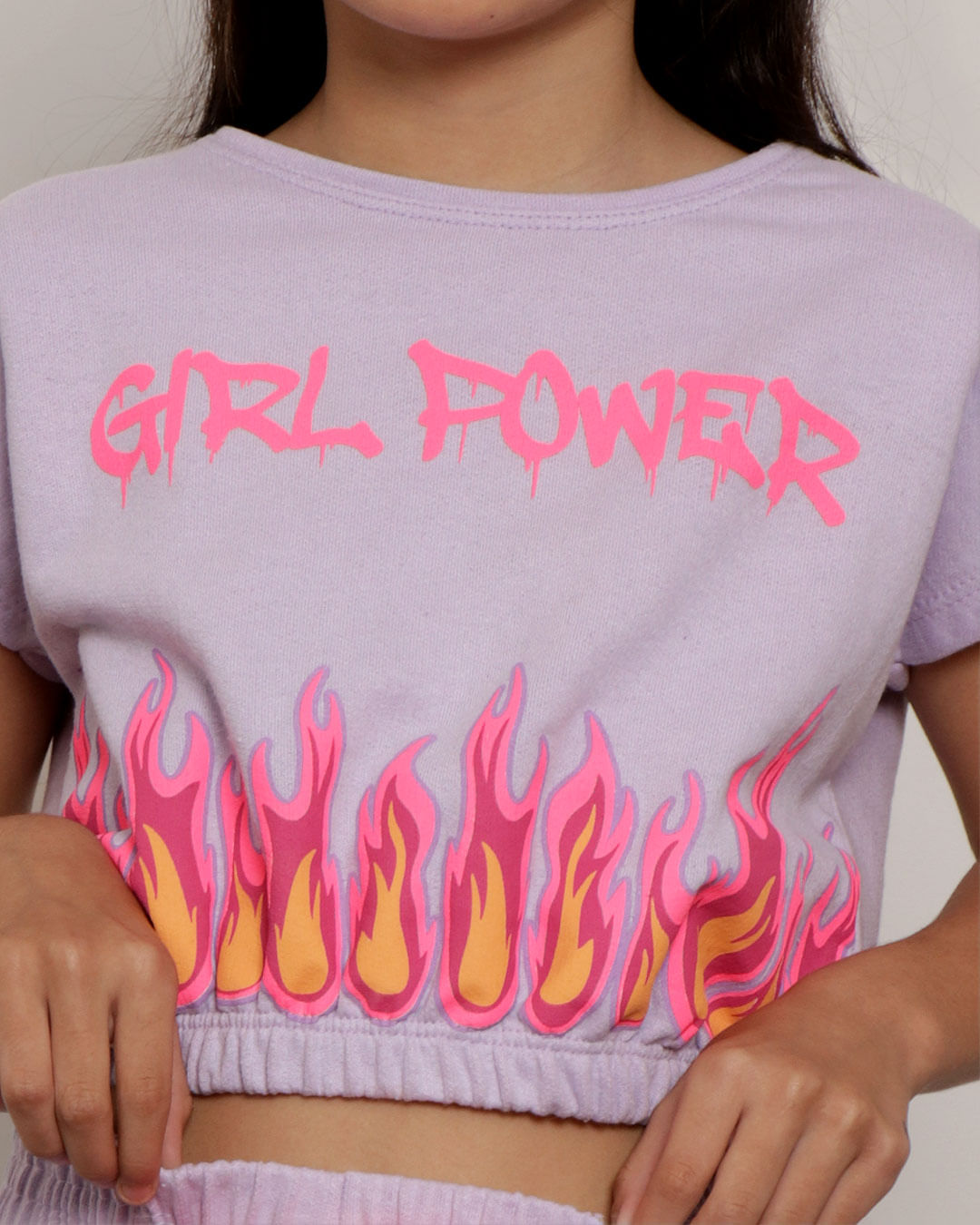 Blusa-Cropped-Infantil-Estampa-Girl-Power-Lilas