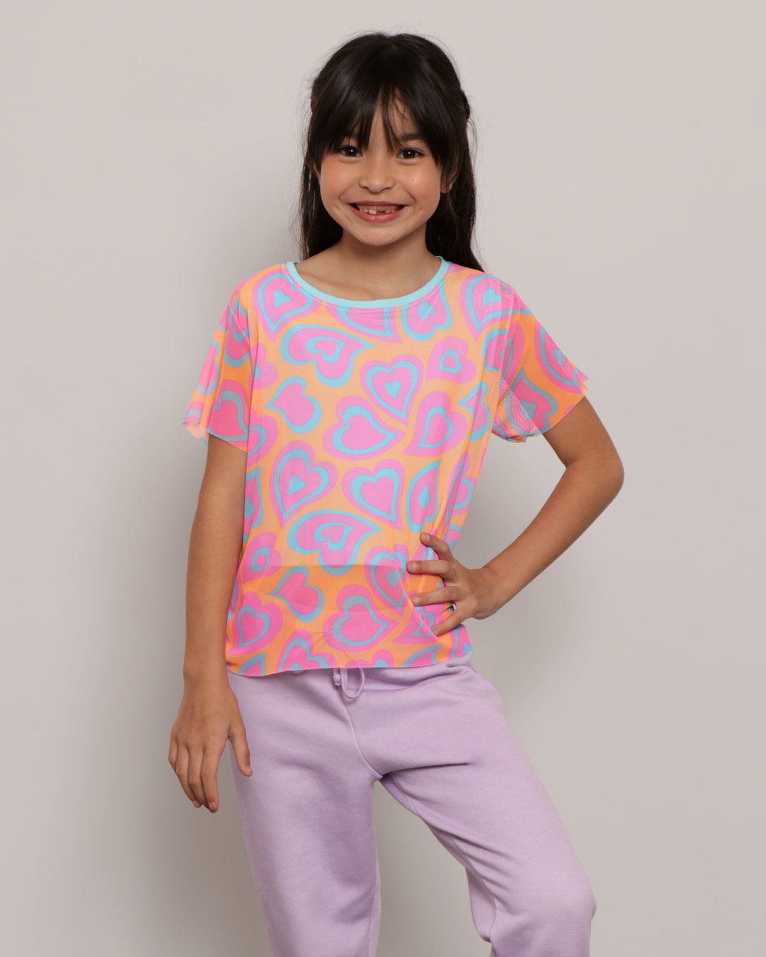 Blusa-Infantil-Sobreposicao-Tule-Estampa-Coracoes-Rosa