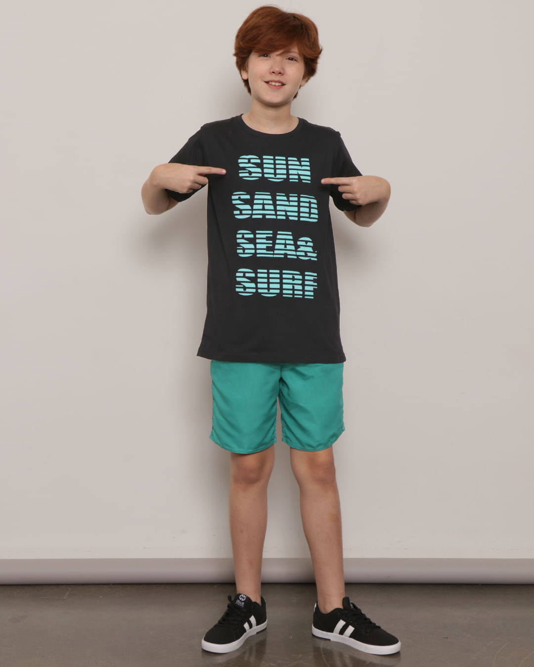 Camiseta-Juvenil-Estampa-Surf-Manga-Curta-Preta