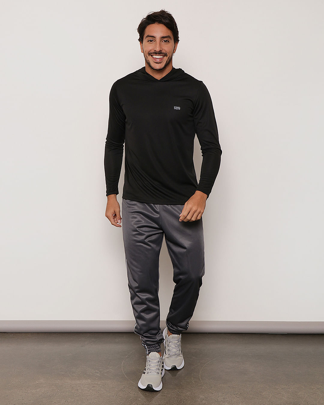 Calca-Masculina-Fitness-Helanca-Jogger-Cinza