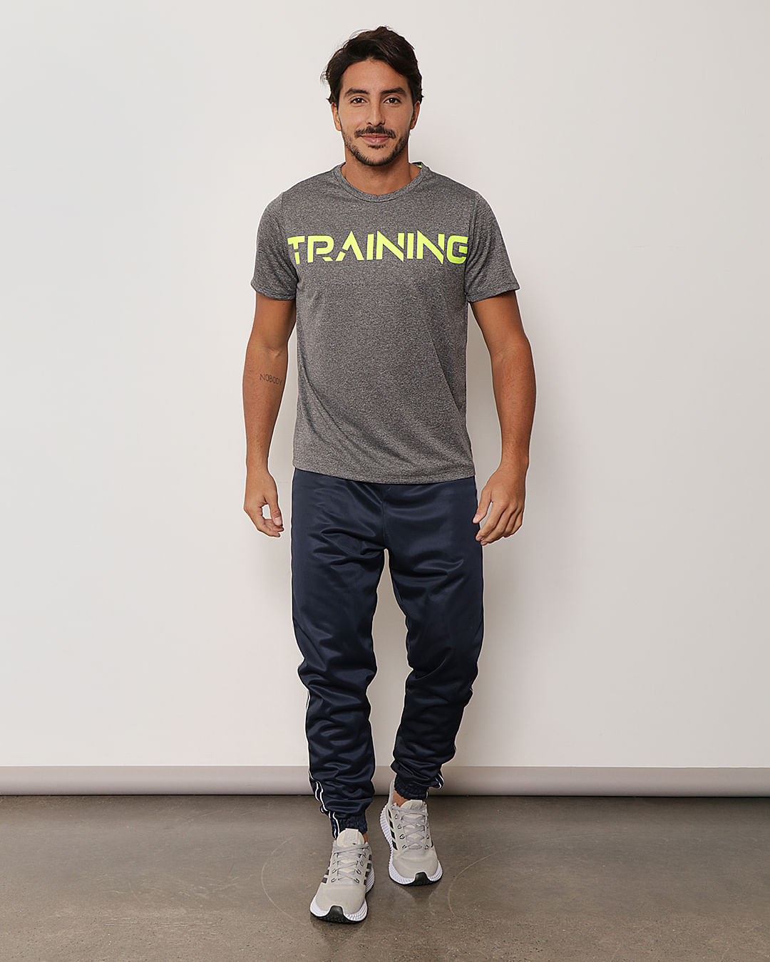 Calca-Masculina-Fitness-Helanca-Jogger-Azul-Marinho-