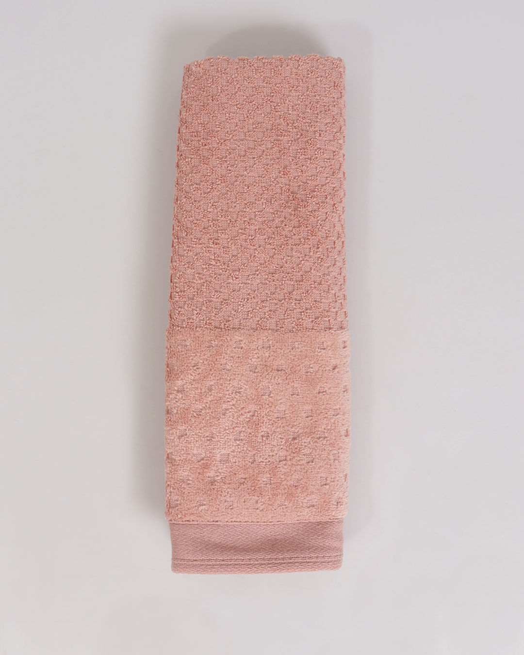 Toalha-de-Rosto-Pollo-Appel-50x75-Textura-Quadriculada-Rosa-Claro
