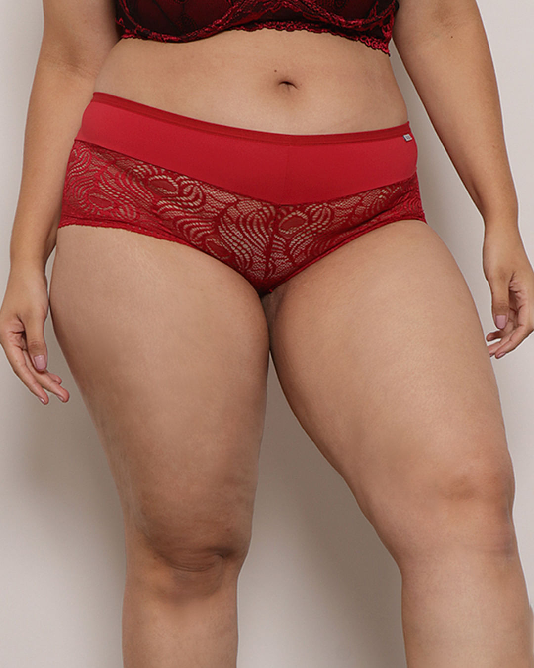 Calcinha-Plus-Size-Feminina-Calecon-Renda-Vermelha