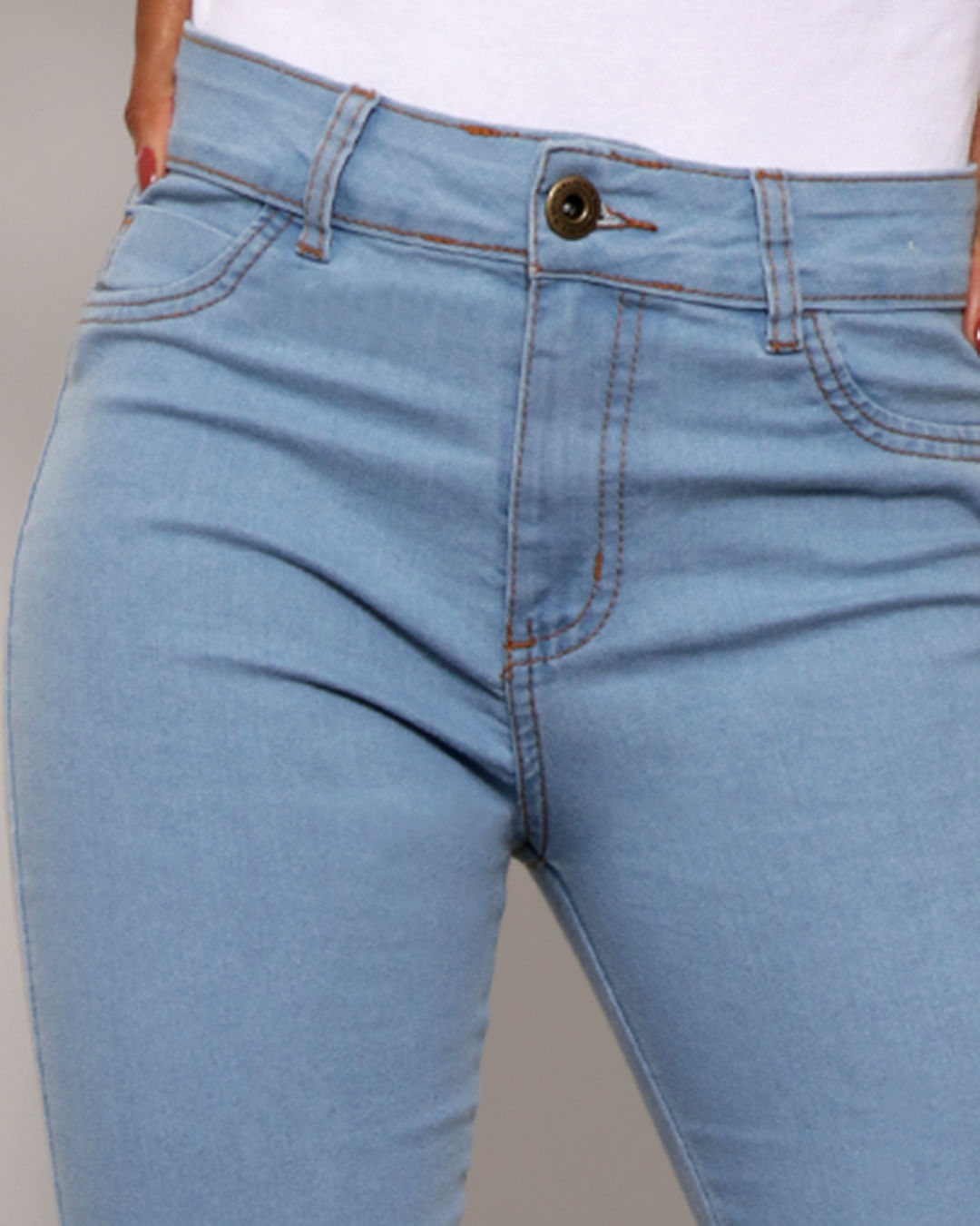 Calca-Jeans-Feminina-Flare-Com-Bolso-Azul