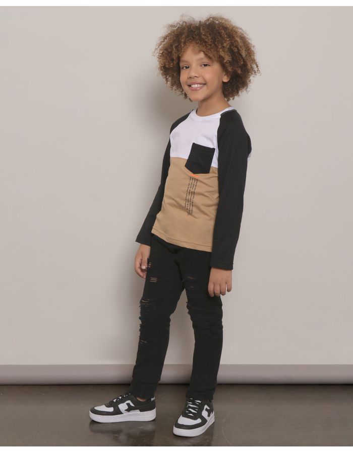 Calca-Jeans-Infantil-Skinny-Destroyed-Preta