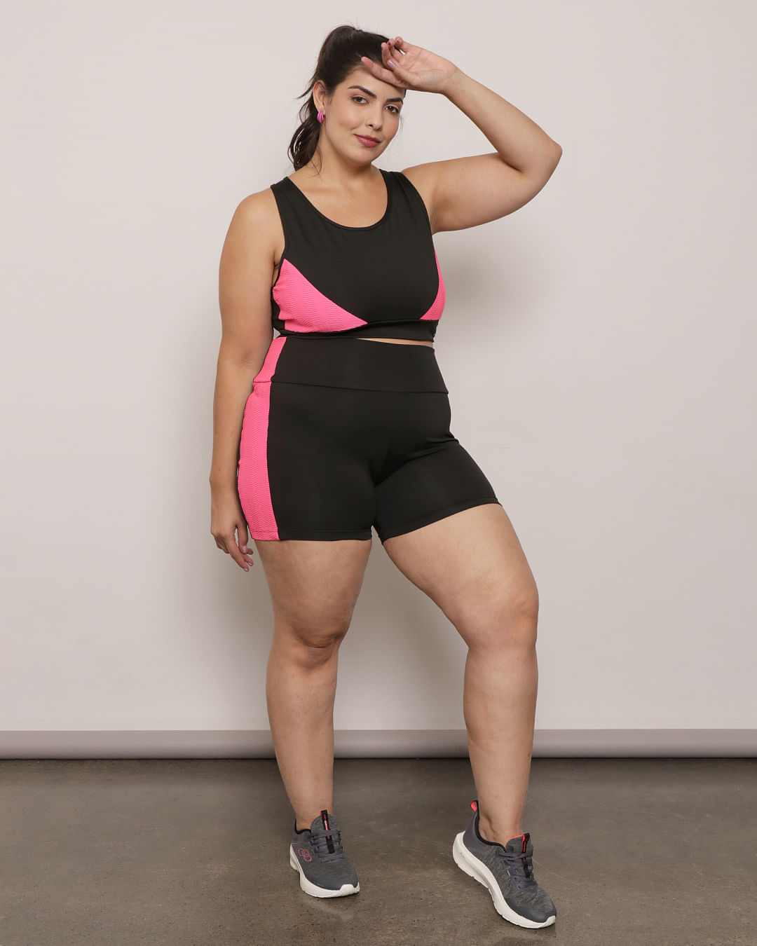 Short-Plus-Size-Feminino-Fitness-Fitter-Ciclista-Fitter-Preto