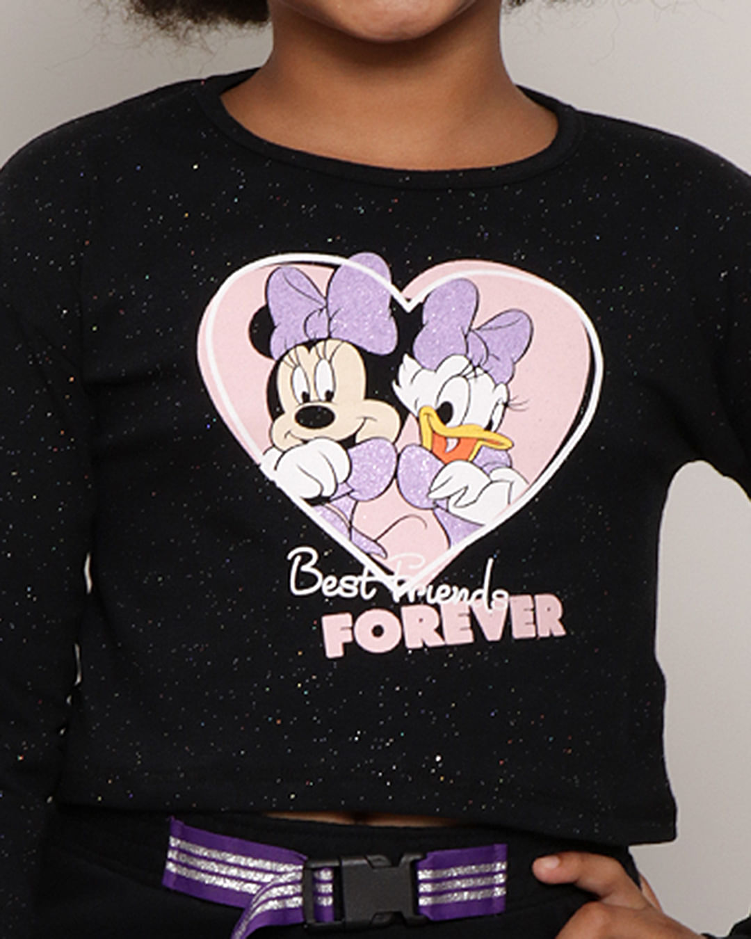 Blusa-Infantil-Disney-Minnie-Manga-Longa-Brilho-Preto