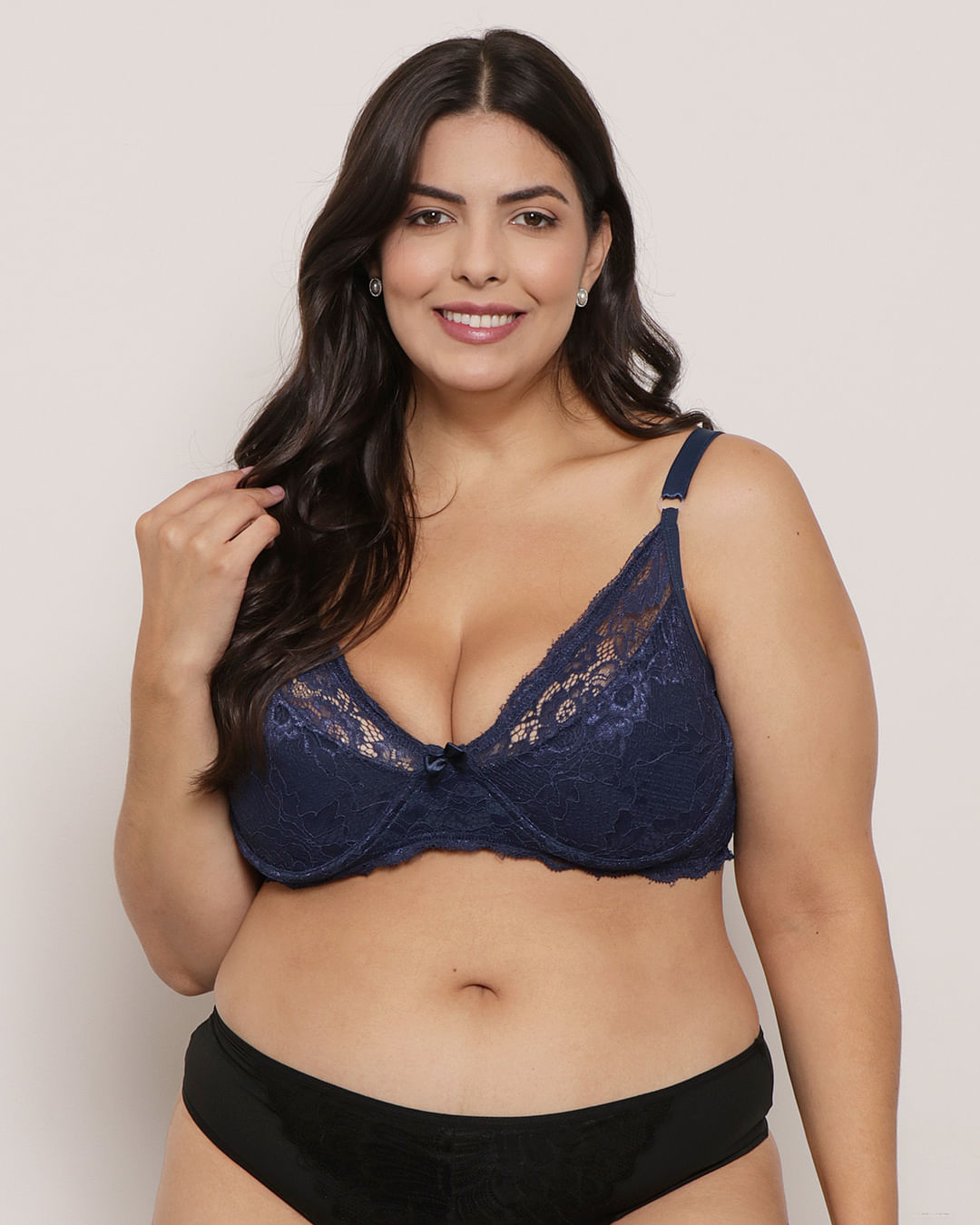 Sutia-Plus-Size-Feminino-Base-Sem-Bojo-Renda-Marinho