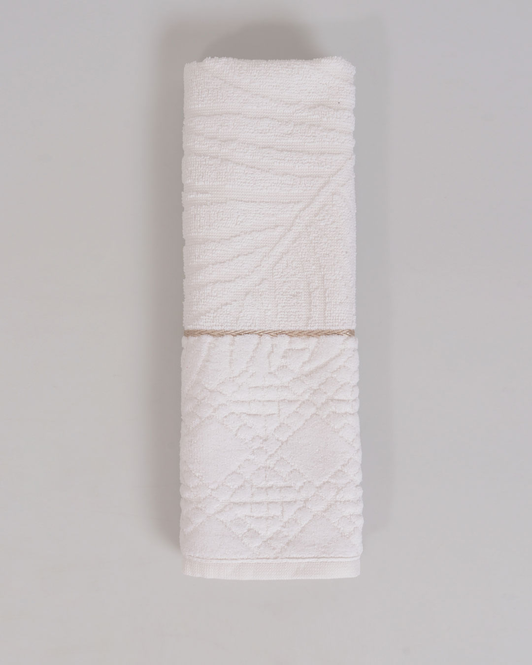 Toalha De Rosto Atlântica 50cmx70cm Nativa Texturizada Off White