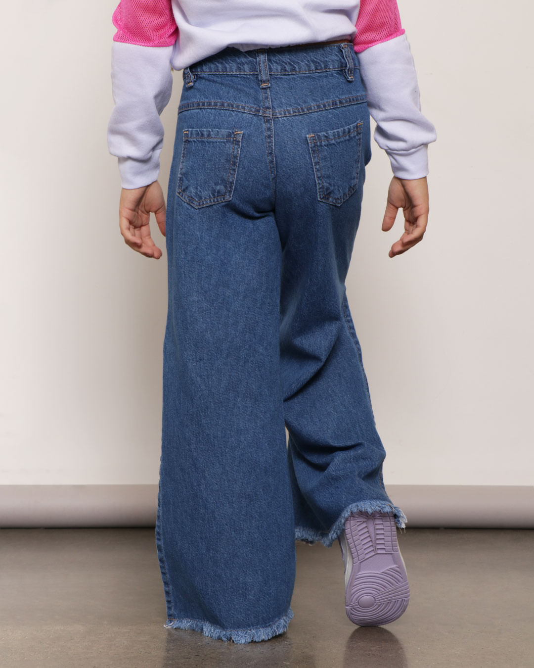 Calca-Jeans-Infantil-Wide-Leg-Fenda-Azul