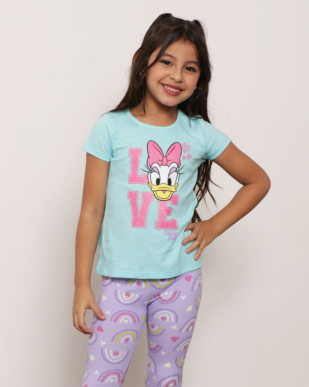 Blusa-Infantil-Manga-Curta-Estampa-Margarida-Disney-Azul