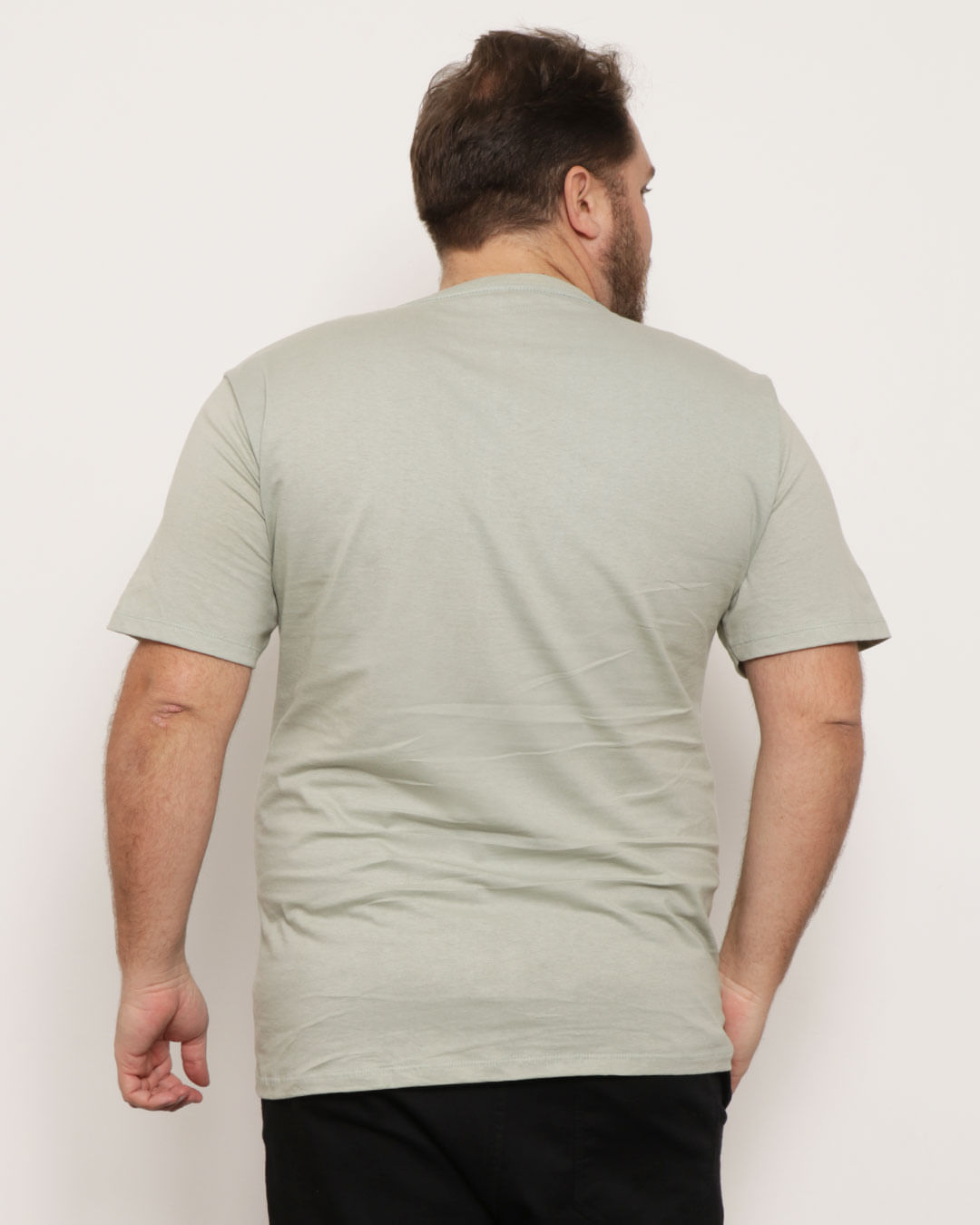 Camiseta-Plus-Size-Masculina-Manga-Curta-Com-Estampa-Verde