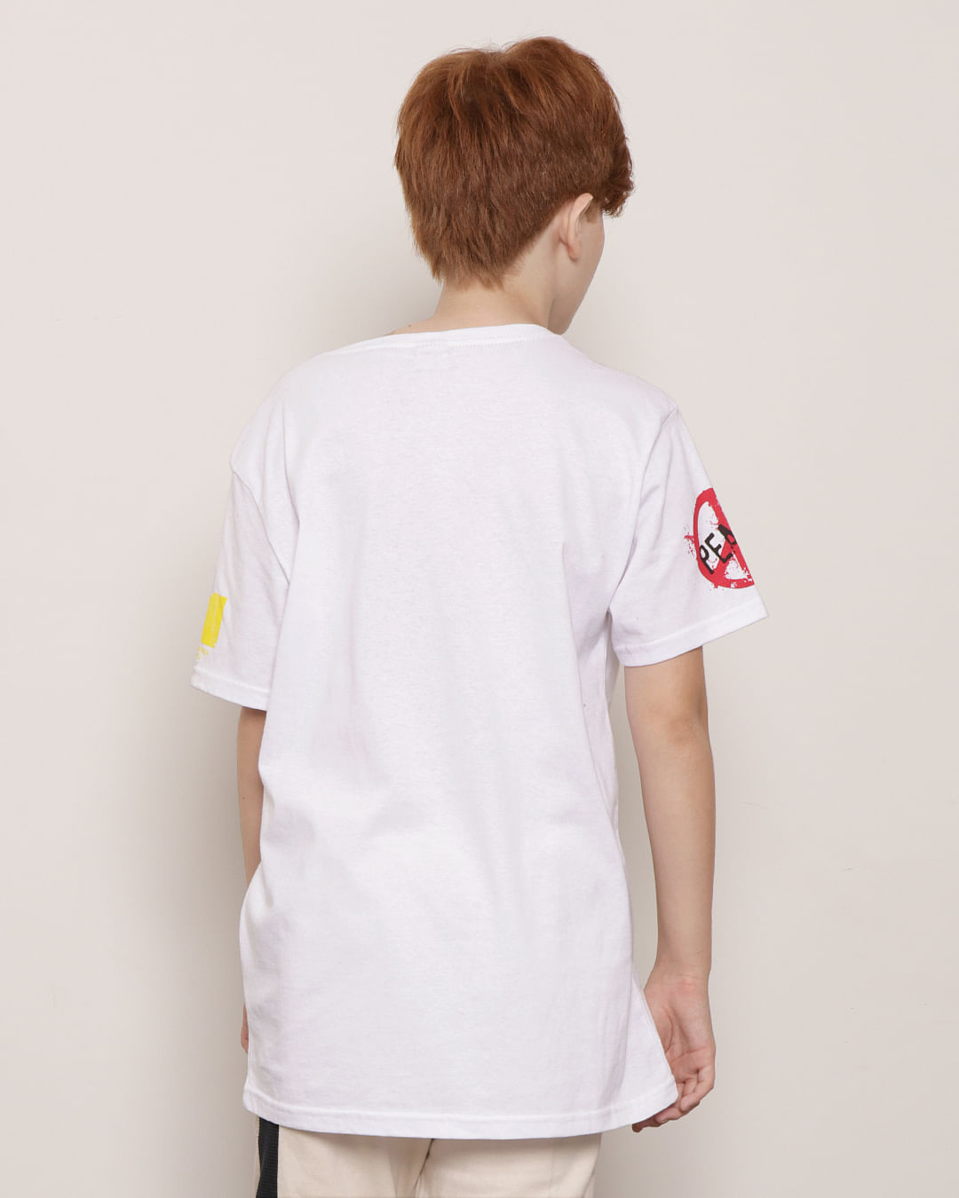 Camiseta-Juvenil-Manga-Curta-Estampa-Freedom-e-Peace-Branca
