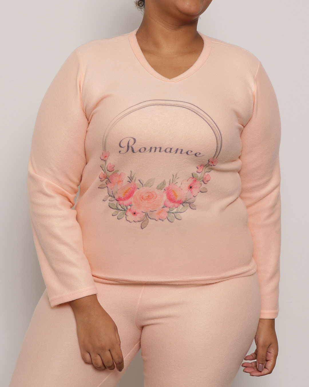 Pijama-Feminino-Estampa-Romance-Soft-Longo-Laranja