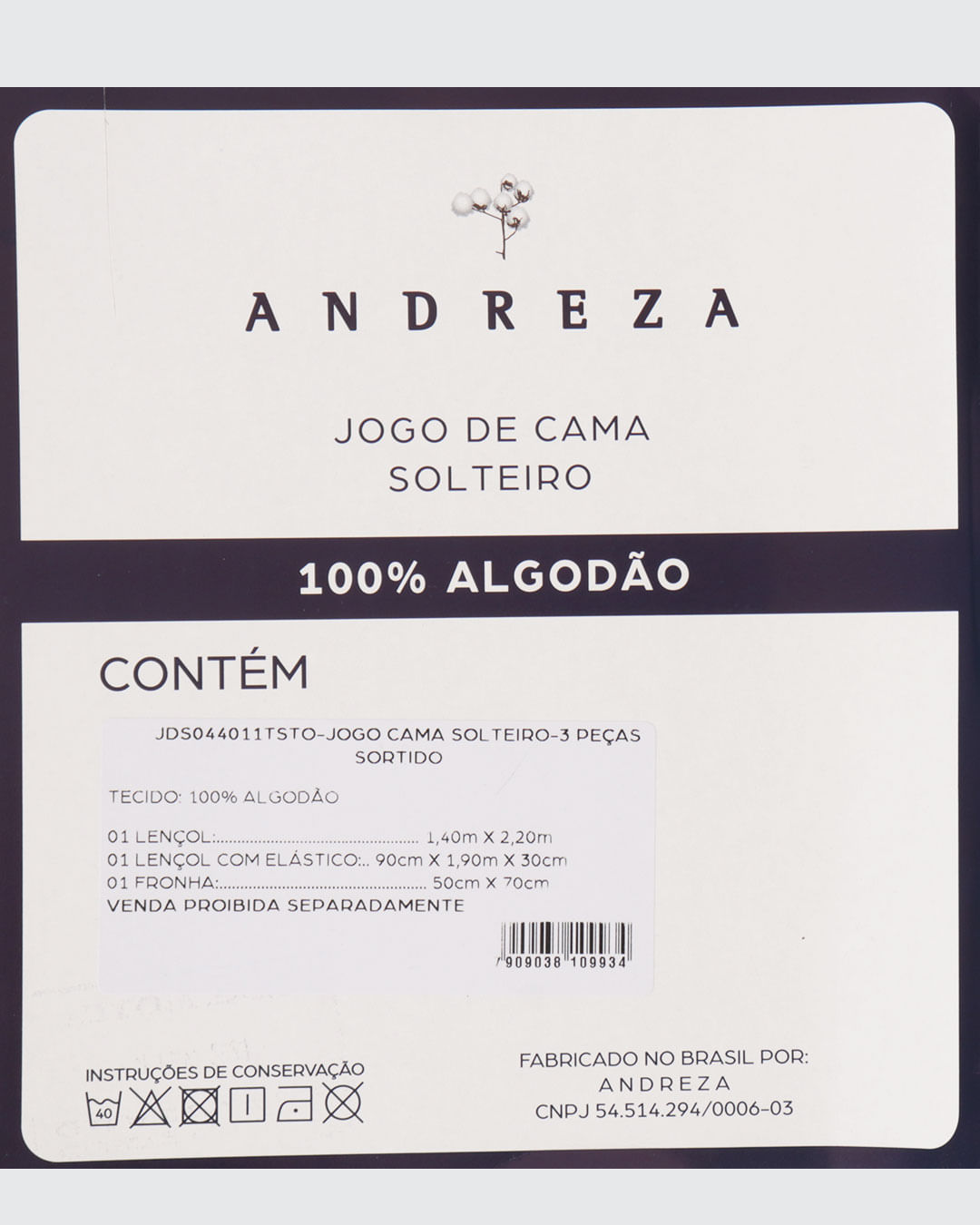 Jogo-de-Cama-Solteiro-Floral-3-Pecas-100--Algodao-Andreza-Verde