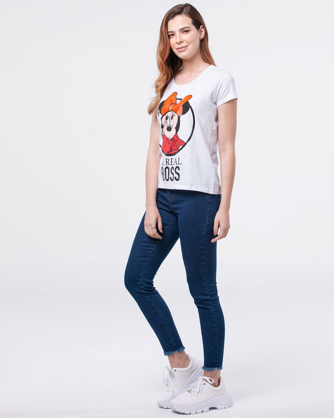 Camiseta-Feminina-Disney-Minnie-Mouse-Listrada-Branco