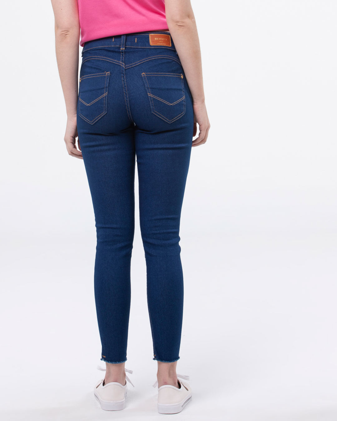 Calca-Jeans-Feminina-Skinny-Destroyed-Biotipo-Azul-Escuro