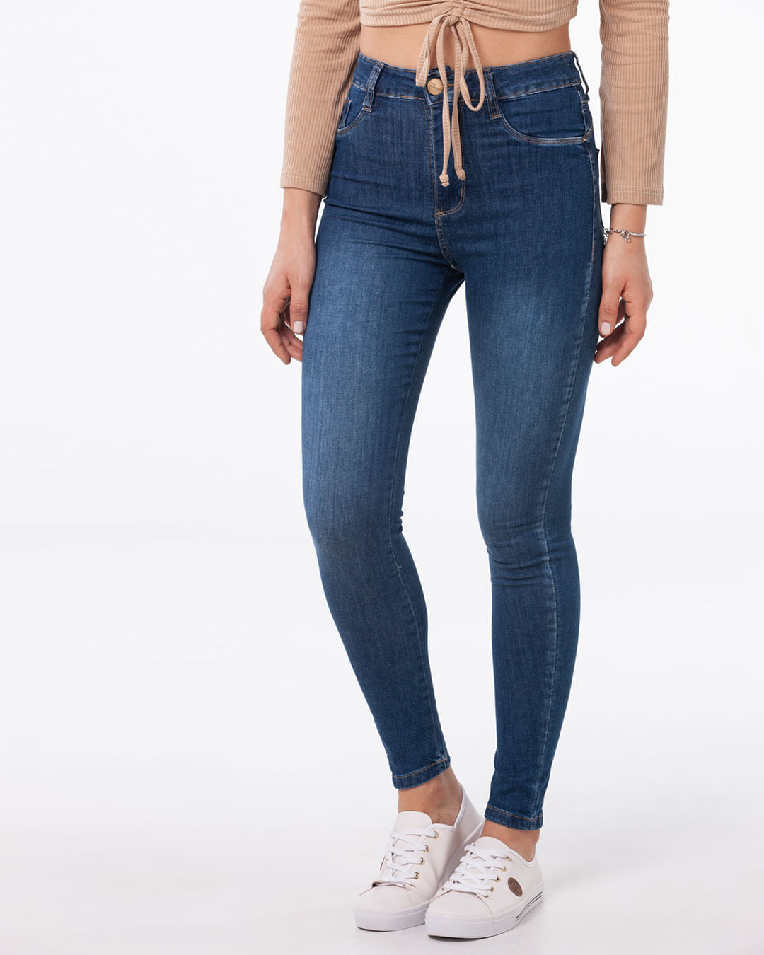 Calca-Jeans-Feminina-Skinny-Cintura-Alta-Sawary-Azul