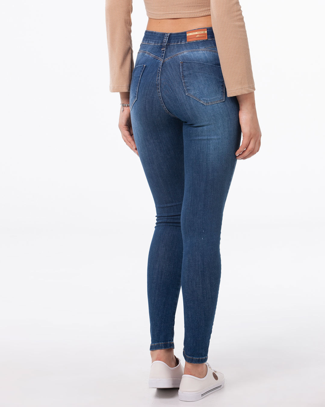 Calca-Jeans-Feminina-Skinny-Cintura-Alta-Sawary-Azul